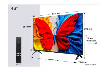 TV TCL 43S59K 43 QLED HD Smart Android TV Noir