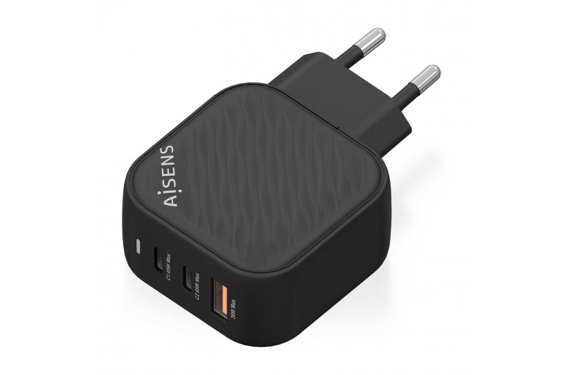 Chargeur Aisens GAN 65W - 2xUSB-C-1xUSB-A *ASCH-65W3P027-BK*
