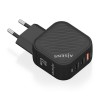 Chargeur Aisens GAN 65W - 2xUSB-C-1xUSB-A *ASCH-65W3P027-BK*