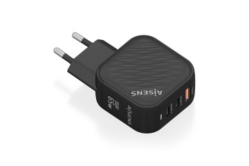 Chargeur Aisens GAN 65W - 2xUSB-C-1xUSB-A *ASCH-65W3P027-BK*