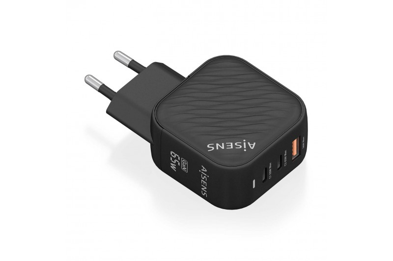 Chargeur Aisens GAN 65W - 2xUSB-C-1xUSB-A *ASCH-65W3P027-BK* Chargeur Aisens GAN 65W - 2xUSB-C-1xUSB-A *ASCH-65W3P027-BK*