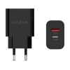 Chargeur double Aisens 20W - 1xUSB-C - 1xUSB-A - Noir *A110-0682*