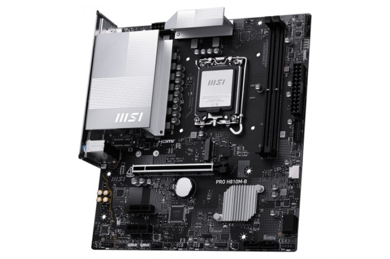 MSI PRO H810M-B carte mère Intel H810 LGA 1851 mATX proc serie ultra