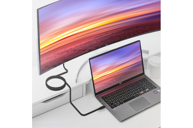 Câble USB 3.2 Gen2 10 Gbit/s 4K à 60 Hz 5 A 100 W type USB-C/M-USB-C/M, noir, 3M