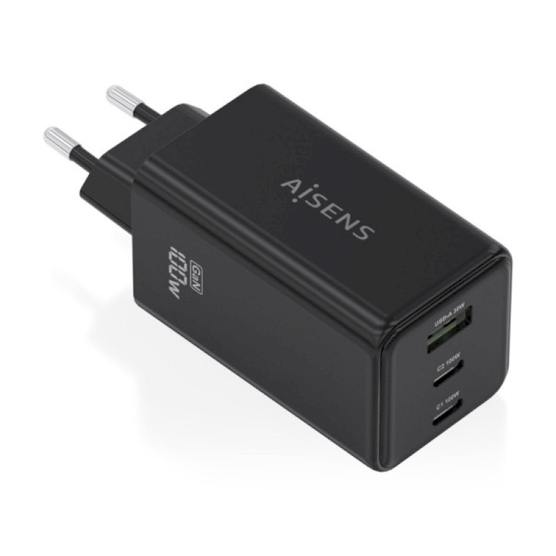 Chargeur Aisens GAN 100W - 2xUSB-C-1xUSB-A *ASCH-100W3P052-BK* Chargeur Aisens GAN 100W - 2xUSB-C-1xUSB-A *ASCH-100W3P052-BK*