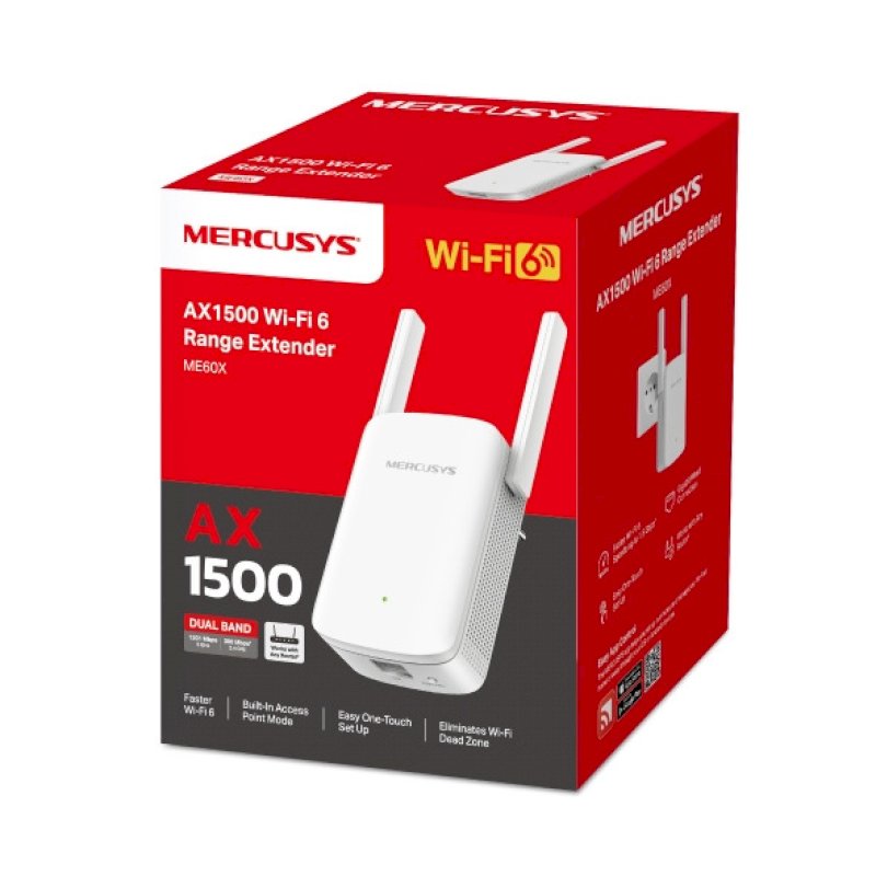 MERCUSYS ME60X TP-Link Repeteur WiFi 6 AX1500