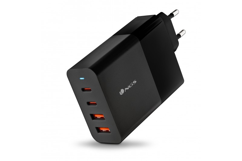 Chargeur murale 100W 2 Ports USB-C + 2 USB-A GAN * NGS BUD100W *