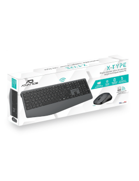 Pack Clavier souris sans fil X-TYPE WIRELESS * Advance CLS-SLIM-X *