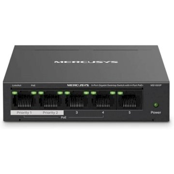 Mercusys MS105GP - switch - 5 ports 10/100/1000 POE+ * MS105GP *