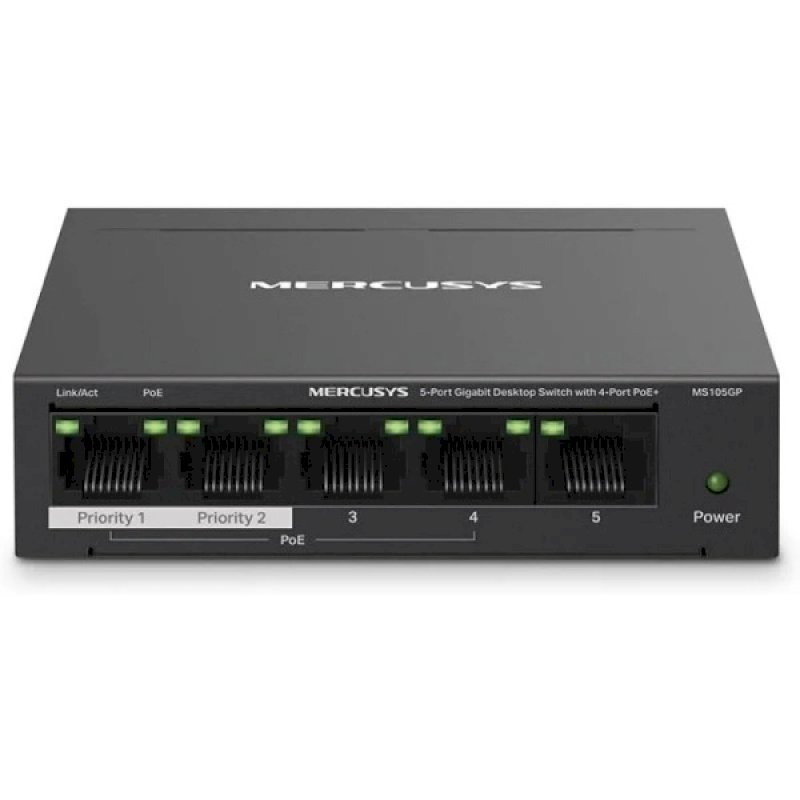 Mercusys MS105GP - switch - 5 ports 10/100/1000 POE+ * MS105GP *