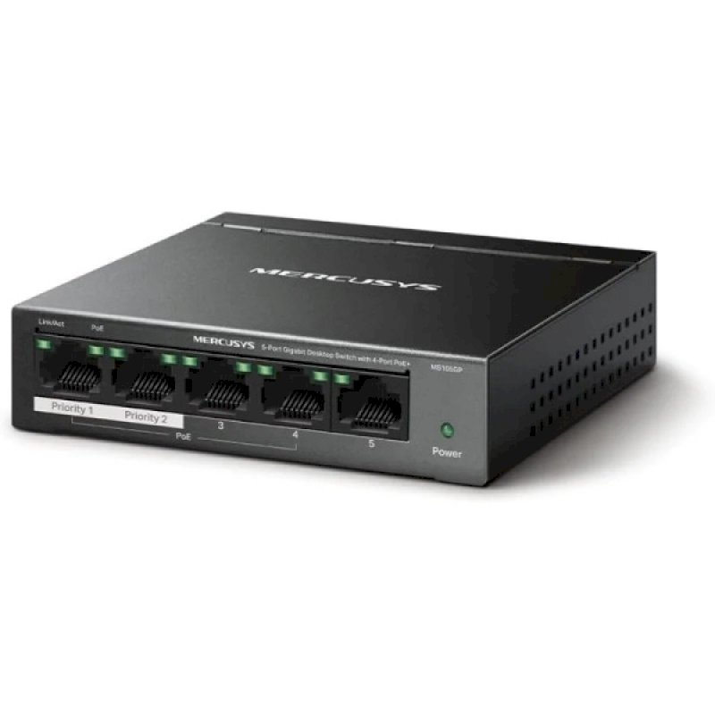 Mercusys MS105GP - switch - 5 ports 10/100/1000 POE+ * MS105GP *