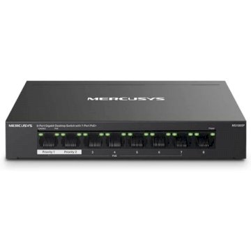 Mercusys MS108GP - switch - 8 ports 10/100/1000 POE+ * MS108GP *