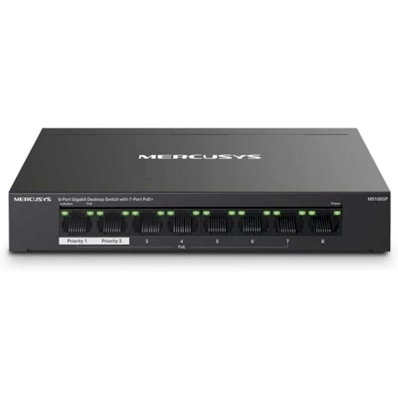 Mercusys MS108GP - switch - 8 ports 10/100/1000 POE+ * MS108GP *