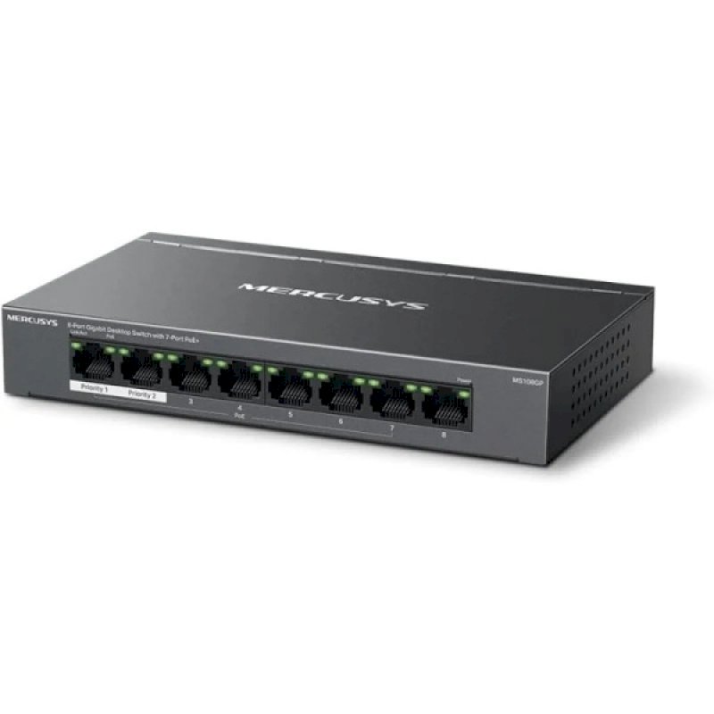 Mercusys MS108GP - switch - 8 ports 10/100/1000 POE+ * MS108GP *