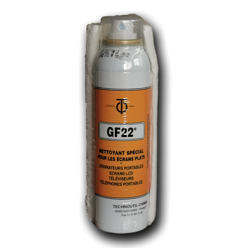 AEROSOL DE NETTOYAGE POUR ECRANS GF22 210ML * A22 *