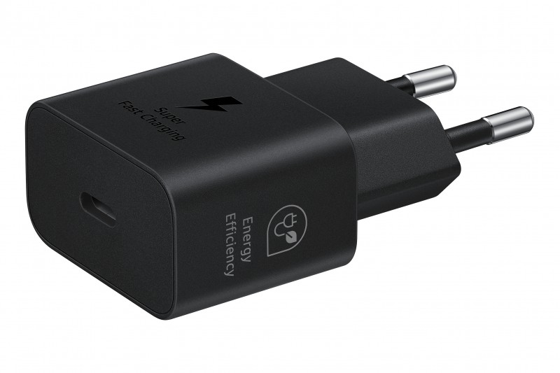 Samsung Chargeur secteur RAPIDE 25W Type C, matériaux recyclés, *EP-T2510NBEGEU* Samsung Chargeur secteur RAPIDE 25W Type C, matériaux recyclés, *EP-T2510NBEGEU*
