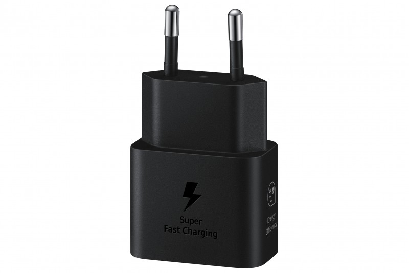 Samsung Chargeur secteur RAPIDE 25W Type C, matériaux recyclés, *EP-T2510NBEGEU* Samsung Chargeur secteur RAPIDE 25W Type C, matériaux recyclés, *EP-T2510NBEGEU*