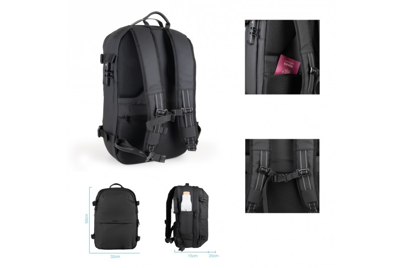 Tooq sac à Dos 55L avec pompe à vide * TQBP-V101-BK *