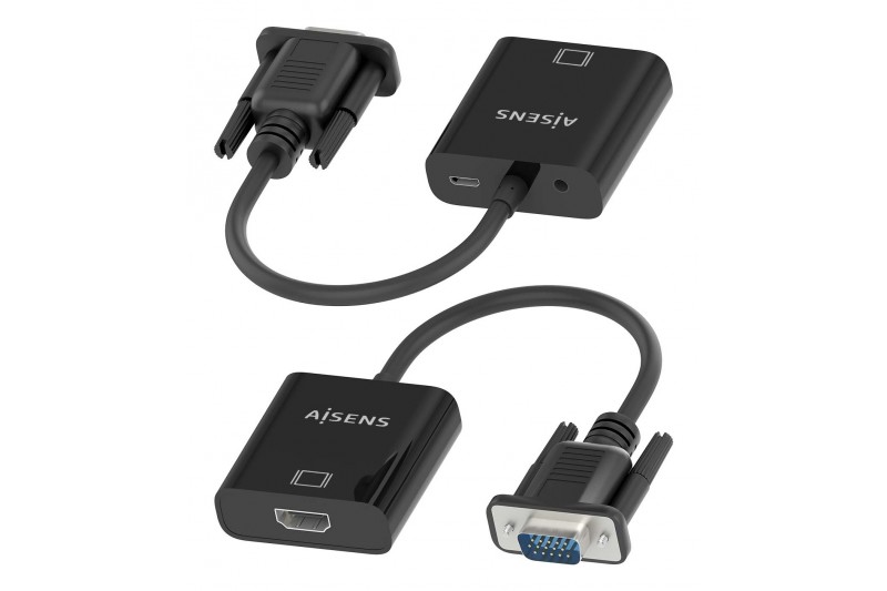 Adaptateur VGA M + audio (source) vers HDMI F (sortie) *Aisens A115-0873*