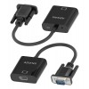 Adaptateur VGA M + audio (source) vers HDMI F (sortie) *Aisens A115-0873*