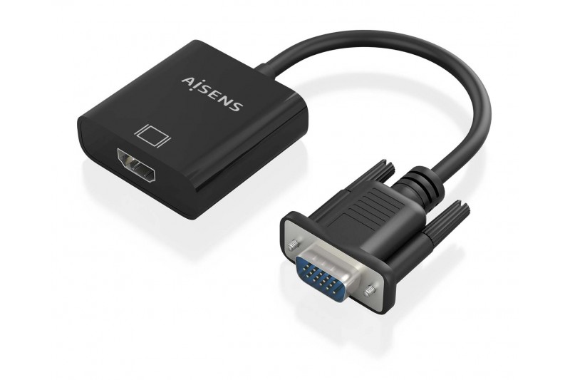 Adaptateur VGA M + audio (source) vers HDMI F (sortie) *Aisens A115-0873* Adaptateur VGA M + audio (source) vers HDMI F (sortie) *Aisens A115-0873*