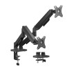 Support de table Aisens Double écran à Pince 17-32 - Noir DT32TSR-357