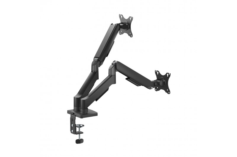 Support de table Aisens Double écran à Pince 17-32 - Noir DT32TSR-357
