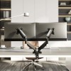 Support de table Aisens Double écran à Pince 17-32 - Noir DT32TSR-357
