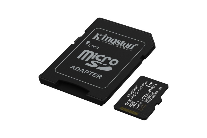 Carte Mémoire micro SD 1To Canvas select plus+adapt SD * Kingston SDCS3/1TB *