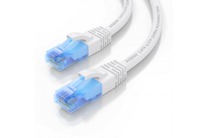 Cable réseau cat.6 UTP blanc 25cm RJ45 certifié *A135-0815*