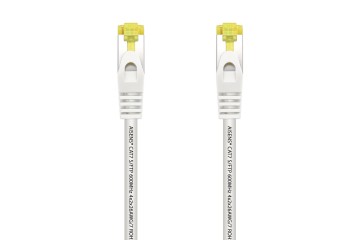 Cable réseau cat.7 S/FTP blanc 25cm RJ45 certifié *A146-0488*