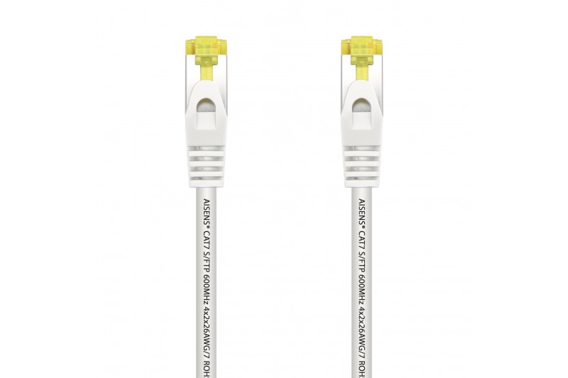 Cable réseau cat.7 S/FTP blanc 25cm RJ45 certifié *A146-0488*