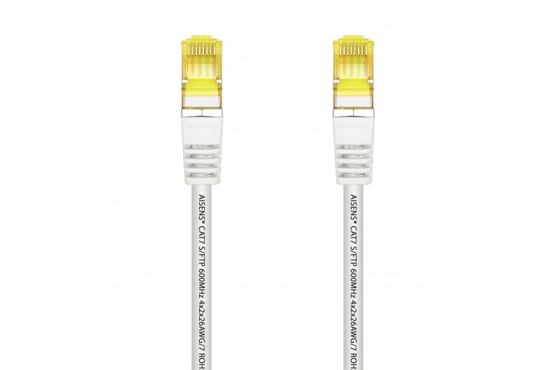 Cable réseau cat.7 S/FTP blanc 25cm RJ45 certifié *A146-0488*