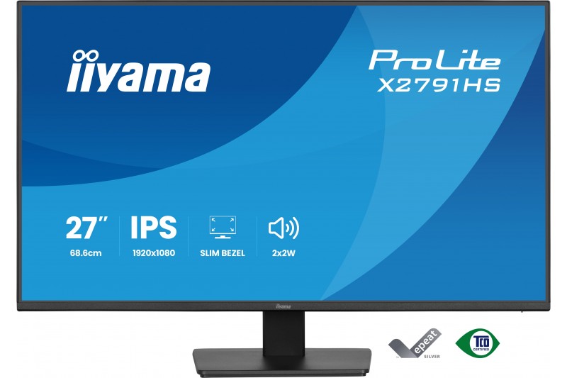 Ecran 27 1 ms DP HDMI mult Noir 120Hz * iiyama ProLite X2791HS-B1 * Ecran 27 1 ms DP HDMI mult Noir 120Hz * iiyama ProLite X2791HS-B1 *