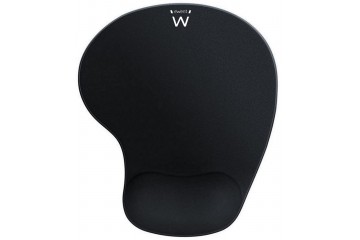 Tapis de souris black 23x19.5cm avec repose poignet * Ewent EW3181 *