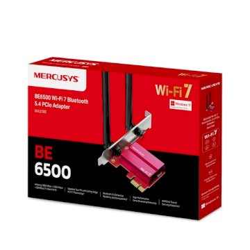 Carte Réseau Mercusys MA37BE BE6500 Tri-Band WiFi 7 Bluetooth 5.4