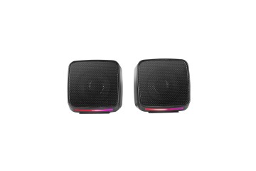 Mars Gaming MS-Pro, Enceintes Compactes 10W RGB Flow Jack 3.5 Noir * MSPRO *