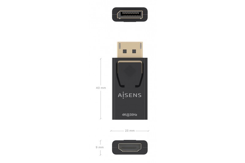 Adaptateur Display Port 1.2 M vers HDMI 1.4 F * AISENS A125-0949 * Adaptateur Display Port 1.2 M vers HDMI 1.4 F * AISENS A125-0949 *