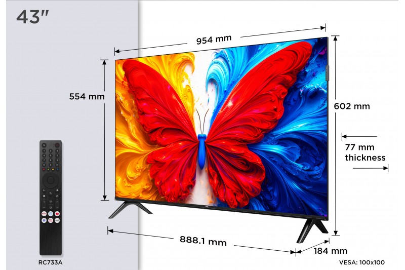 TCL TV QLED 4K TCL 43S5L