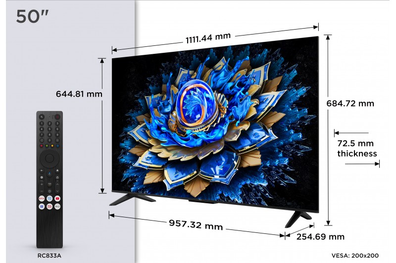 TCL TV QLED 4K 50 TCL 50T69C TCL TV QLED 4K 50 TCL 50T69C