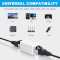 Raccord RJ45 femelle/femelle Connecteur Cat7 Cat6a Cat6 (Blanc)