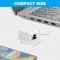 Raccord RJ45 femelle/femelle Connecteur Cat7 Cat6a Cat6 (Blanc)