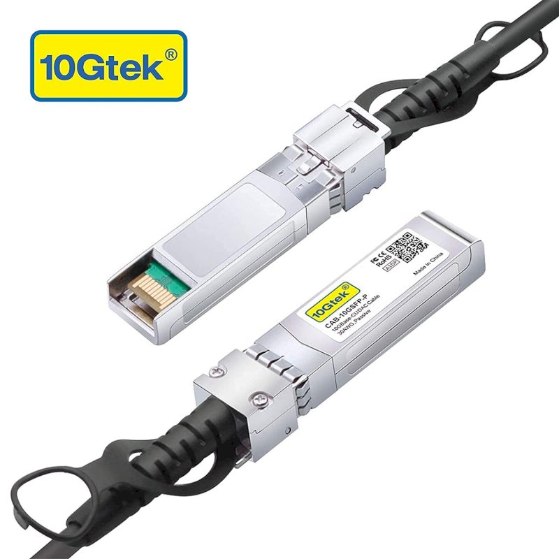 Câble SFP+ DAC 10Gbit/s 2 Mètres, 10GBASE-CU connexion directe, Universel