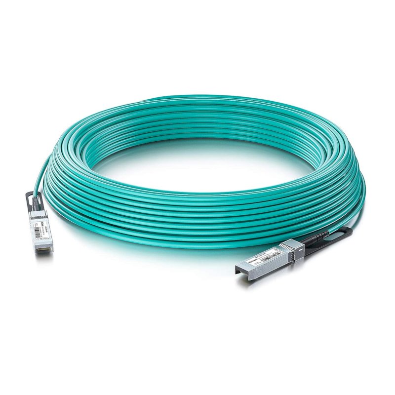 Câble SFP+ AOC 10Gbit/s 10Mètres, OM3 MMF 10GBASE-CU connexion directe Universel