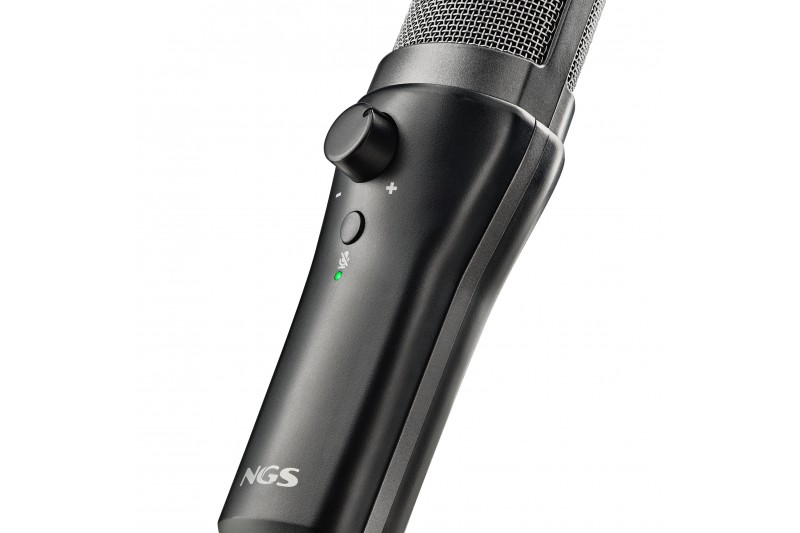 NGS MS120USB Microphone USB pour le streaming - Configuration réglable - Enregis