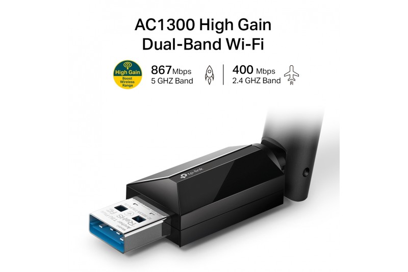 TP-Link Archer T3U Plus - adaptateur réseau AC1300 * ARCHER T3U Plus* TP-Link Archer T3U Plus - adaptateur réseau AC1300 * ARCHER T3U Plus*