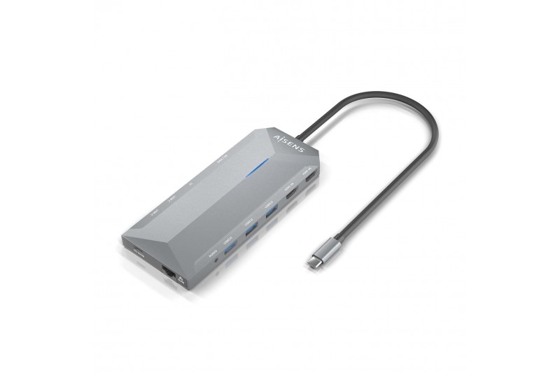 Aisens Dock 12 en 1 USB-C 3.0 Hub 3xUSB-A 3.0,2 HDMI RJ45 PD100W *ASUC-12P005-G* Aisens Dock 12 en 1 USB-C 3.0 Hub 3xUSB-A 3.0,2 HDMI RJ45 PD100W *ASUC-12P005-G*