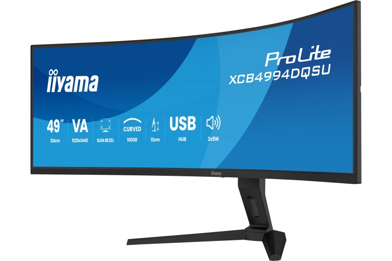 iiyama ProLite XCB4994DQSU-B1 - écran LED - incurvé - 49 - HDR 120Hz mult iiyama ProLite XCB4994DQSU-B1 - écran LED - incurvé - 49 - HDR 120Hz mult