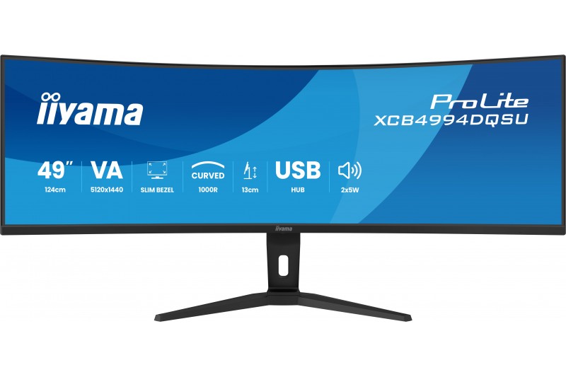 iiyama ProLite XCB4994DQSU-B1 - écran LED - incurvé - 49 - HDR 120Hz mult iiyama ProLite XCB4994DQSU-B1 - écran LED - incurvé - 49 - HDR 120Hz mult