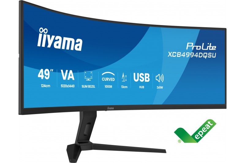 iiyama ProLite XCB4994DQSU-B1 - écran LED - incurvé - 49 - HDR 120Hz mult iiyama ProLite XCB4994DQSU-B1 - écran LED - incurvé - 49 - HDR 120Hz mult